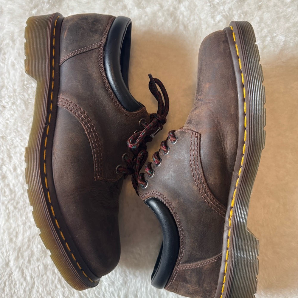 8053 DOC MARTENS CRAZY HORSE LEATHER CASUAL SHOES 10 Men’s - Picture 3 of 6